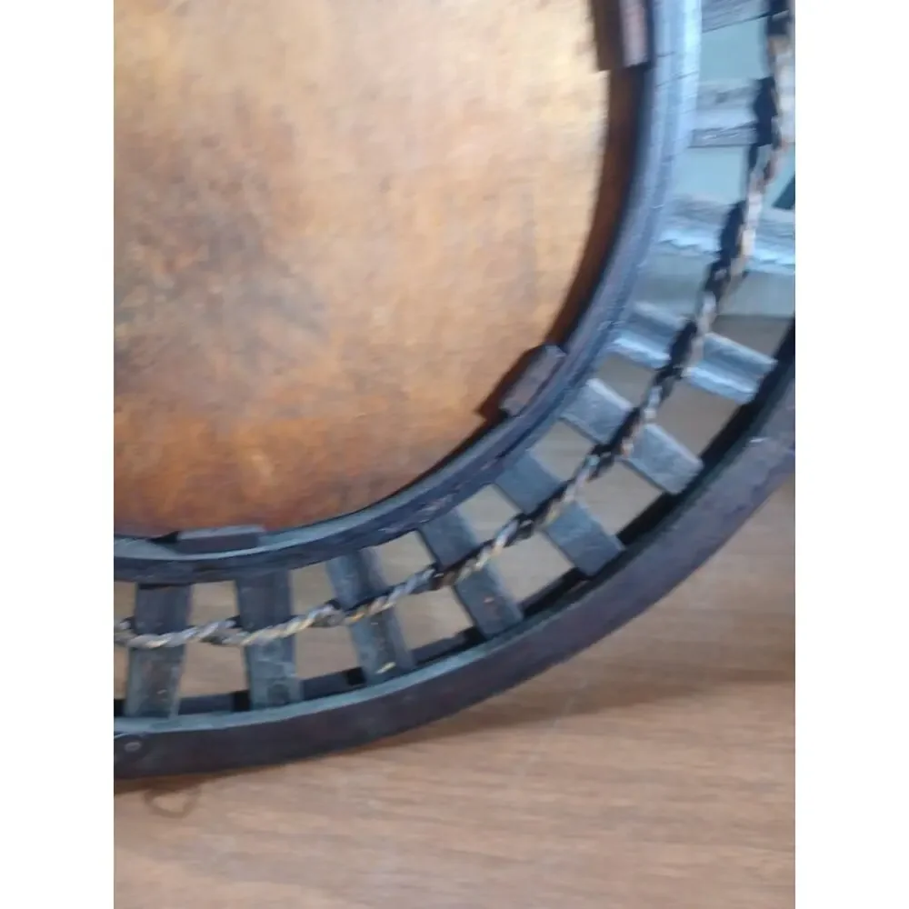 VINTAGE BAMBOO And WOOD MIRROR 18